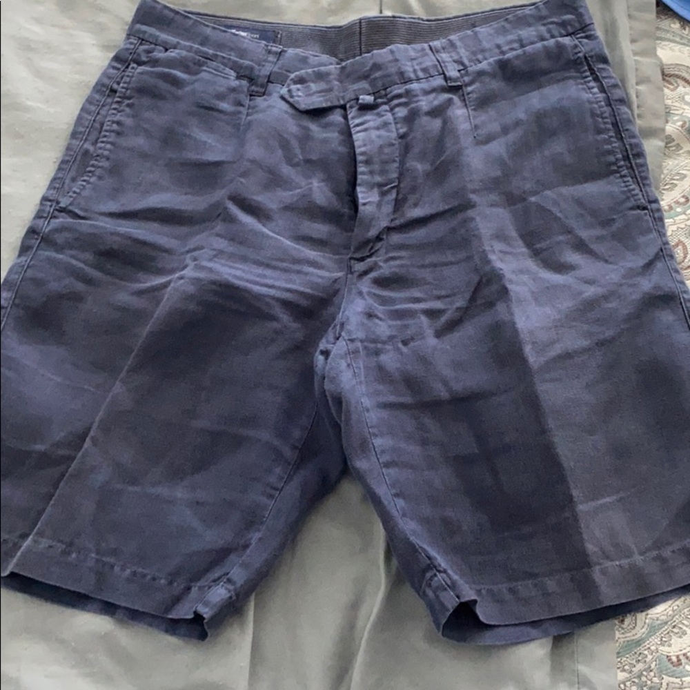 Zegna navy blue shorts